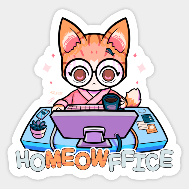 HOMEOWFFICE II Sticker by Susto